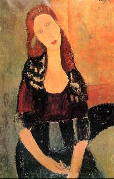 Amedeo Modigliani : Jeanne Hebuterne Sitting